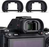 2 Pack Camera Eyecup Eye Cup Eyepiece Spare Replacement for Sony A9II A7RIV A7RIII A7III A7RII A7SII A7II A7R A7S A7 A9 A99II A58, Replaces Sony FDA-EP18 FDA-EP16 FDA-EP15