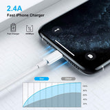 [ Apple MFi Certified ] iPhone Charger 6ft, Long Lightning to USB Cable 6 Feet, Fast Apple Charging Cable Cord 6 Foot for iPhone 14 Pro Max/13 Pro Max/12 Mini/11 Pro/11/XS/XR/8/7/6s/iPad,Air
