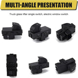 Car Power Window Switch, Front Right & Rear Left Right Side Window Lift Switch, OEM# 15162028 15888174 22864837 22895545 25877776, Compatible with Chevy Silverado GMC Sierra Buick (Black)