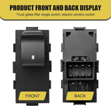 Car Power Window Switch, Front Right & Rear Left Right Side Window Lift Switch, OEM# 15162028 15888174 22864837 22895545 25877776, Compatible with Chevy Silverado GMC Sierra Buick (Black)