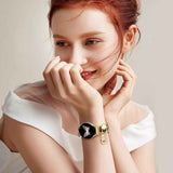 Flower Engraved Band and Stylish Metal Strap Compatible with Samsung Galaxy Watch 7 Band/FE 6 5 4 40mm 44mm,Galaxy Active 2, 20mm Watch Pretty Strap with Decorative Charms Accessories Women