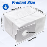 8 Pcs VCA-RDB95 Dust Bags Replacement Parts for Samsung Jet Bot Vacuum | For SAMSUNG Jet Bot AI+/Jet Bot+/Bespoke Jet Bot Combo AI vacuum clean station, 2.5L capacity, Non-woven & melt-blown fabric
