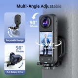 Strong Magnetic Mount Stand for Insta360 X5 X4 OSMO 360,Detachable Magnetic Camera Mount for Insta360 X5 X4 X3 GO Osmo 360 Pocket4 Action 5Pro Hero13 & More,Compact Magnet Steering Holder Bracket Base
