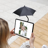2PCS Car Phone Umbrella for Sun Dual Magnetic Cellphone Sunshade Shield