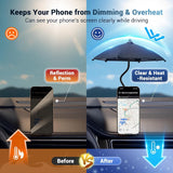 2PCS Car Phone Umbrella for Sun Dual Magnetic Cellphone Sunshade Shield