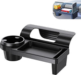 Car Window Storage Holder, Multi-function Cup Holder with Phone Slot & Storage Tray, ABS Anti-scratch Insert Extra Hanging Mount, Interior Organizer for Most Vehicles (Black) In Australia - Darrahopens