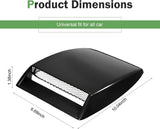 Car Decorative Air Flow Intake Hood Scoop, Simulated 3D Air Outlet Cover, Turbo Bonnet Vent Trim Cover, Universal Self-adhesive Exterior Accessory for Most Cars SUVs (Black)