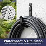 Wall Hooks 4 Pack, 22LB Load-Bearing Black l Heavy Duty Hooks with Expansion Nails - Wall Mounted Coat Rack, Key Holder, Towel Hanger for Bathroom, Kitchen, Outdoor - Decorative Hooks