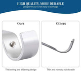 Heavy Duty Adjustable Curtain Rod Brackets Rod Holders for 1 Inch Rod, Silver Color, (Set of 2)