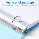 Blank Writable Binder Dividers, 1/5 Cut Tabs, 3 Hole Punch Dividers with Reinforced Edge, Binder Dividers with Multicolor Tabs, Letter Size, 3 Sets, 15 Dividers
