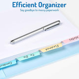 Blank Writable Binder Dividers, 1/5 Cut Tabs, 3 Hole Punch Dividers with Reinforced Edge, Binder Dividers with Multicolor Tabs, Letter Size, 3 Sets, 15 Dividers