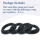 4 Pcs 11412 Pool L-Shape O-Ring Gasket Replacement for Intex Sand Filter Pump Motor, Replaces Pool Pump Parts 11412