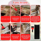 Balayage Board with Teeth - 2-Pack Black Balayage Highlighting Paddle & Hair Dye Comb Brush Hair Highlighting Kit for Women Hairstylist Accessories - Easy to Clean, Sturdy, Lightweight