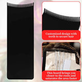 Balayage Board with Teeth - 2-Pack Black Balayage Highlighting Paddle & Hair Dye Comb Brush Hair Highlighting Kit for Women Hairstylist Accessories - Easy to Clean, Sturdy, Lightweight