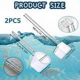 2-Pack Aquarium Fish Net - 3.3In & 2.6in Fishes Tank Shrimp Net Debris Cleaning Tools - Fast-Dry Mesh Scoop with Extendable Handle - Small Fish Net for Fish Tank for Shrimp & Bettas