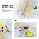 5 Pack Soap Saver Bag Exfoliating Pouch Shower Mesh Bar Natural Sisal for Bath and Bags with Drawstring Plastic-free Foaming Drying