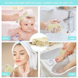 5 Pack Soap Saver Bag Exfoliating Pouch Shower Mesh Bar Natural Sisal for Bath and Bags with Drawstring Plastic-free Foaming Drying
