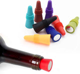 Wine Stoppers Beverage Bottle Sealer Soft Silice Wine Bottle Stoppers Corks with Grip Top for Keeping Wine Champagne Fresh, 8 Pack