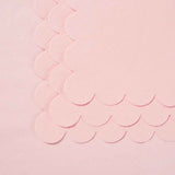 100 Pack Cocktail Napkin 2-Ply Scalloped Edged Dessert Napkins Folded 5 x 5 Inches Disposable Napkins for Dinner Wedding Birthday Party Bridal Anniversary Recepti Event (Pink)