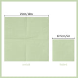 100 Pack Cocktail Napkin 2-Ply Dessert Napkins Folded 5 x 5 Inches Disposable Napkins for Dinner Wedding Birthday Party Bridal Anniversary Recepti Event (100, Sage-Green)