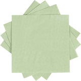 100 Pack Cocktail Napkin 2-Ply Dessert Napkins Folded 5 x 5 Inches Disposable Napkins for Dinner Wedding Birthday Party Bridal Anniversary Recepti Event (100, Sage-Green)