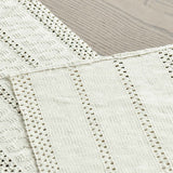 Beige Farmhouse Woven Rustic Hollow Table Runner, Seasonal Holiday Hollow Kitchen Dining Table Decoration for Home Party Decor 12x72 Inch
