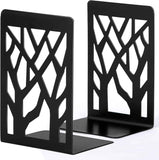 Book Ends, Bookends, Book Ends for Shelves, Bookends for Shelves, Bookend, Book Ends for Heavy Books, Book Shelf Holder Home Decorative, Metal Bookends, Bookend Supports, Book Stoppers (1 Pair, Black)