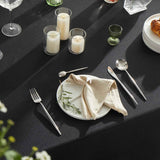 Table Cloth 60x102 Inch Black Tablecloth for 6 Foot Table Washable Polyester Rectangle Tablecloth for Buffet Table, Parties, Holiday Dinner, Wedding