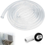 3Ft Portable Air Conditioner Drain Hose, 3/5 Inch Leakproof AC Drain Hose Kit, Universal AC Drain Hose Drain Pipe Replacement with Hose Connector and Clamp, Window Air Conditioner Unit Parts