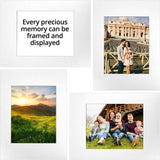 12x16 Picture Mats Cut for 8x10 Photo, 10 Pack White Double Mat Picture Matboard - Pre-Cut Mat Board Show, Bevel Cut Matte to Display Art Family Photos, Show Kits, Art, Picture Framing,