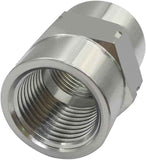 Stainless Steel Coupling Adapter 1/2" NPT Female x 1/2" NPT Female Hex Coupler Pipe Fitting for Air Water Gas Oil(Pack of 2)