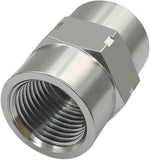 Stainless Steel Coupling Adapter 1/2" NPT Female x 1/2" NPT Female Hex Coupler Pipe Fitting for Air Water Gas Oil(Pack of 2)