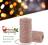 White Twine String and Red Green and White Bakers Twine String