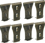 8Pcs Brick Clips for Hanging Outdoors Metal Brick Hangers Brick Wall Hooks Hangers for Outside Wall Home Decor, Fits 2-1/4" to 2-3/8" High Bricks