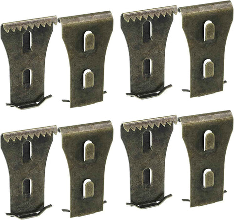 8Pcs Brick Clips for Hanging Outdoors Metal Brick Hangers Brick Wall Hooks Hangers for Outside Wall Home Decor, Fits 2-1/4" to 2-3/8" High Bricks
