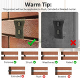 8Pcs Brick Clips for Hanging Outdoors Metal Brick Hangers Brick Wall Hooks Hangers for Outside Wall Home Decor, Fits 2-1/4" to 2-3/8" High Bricks