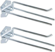 Pegboard Hooks Heavy Duty Metal Steel 3/8" Square Hole Peg Hooks Suitbale for 1.5" Spaced Pegboards Wall Hooks for Hanging Spanner,Coil and Tools 6.5" Length