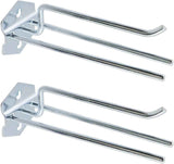 Pegboard Hooks Heavy Duty Metal Steel 3/8" Square Hole Peg Hooks Suitbale for 1.5" Spaced Pegboards Wall Hooks for Hanging Spanner,Coil and Tools 6.5" Length