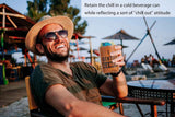 Funny Birthday Gifts for Men - Gag & Retirement Gift Ideas for Dad Husband Boyfriend : I Identify As A Water Faux Leather Can Cooler Sleeve