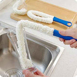 Long Bottle Brush Cleaner for Decanters & Water Bottles – 16” Flexible Foam Washing Wand for Vases, Tumblers, Baby Bottles, and Glassware (Not for Standard Beer/Wine Bottles)
