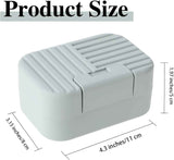 2 Pack Travel Soap Case with Lever - Holder for Soap & Shampoo Bars with Secure 4-Point Closure
