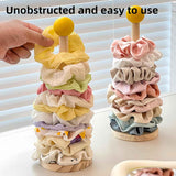 2 Pack Wooden Hairband Set - Hair Clip Holder Bracelet Hanger - Hair Accessories Storage Display for Girls Women Teens
