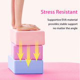 ™ Yoga Block (Set of 2) LxWxH :9"x3"x6" Supportive Latex Free EVA Foam High Density Soft Non-Slip Surface for Yoga Pilates Meditation Balance Exercise