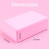 ™ Yoga Block (Set of 2) LxWxH :9"x3"x6" Supportive Latex Free EVA Foam High Density Soft Non-Slip Surface for Yoga Pilates Meditation Balance Exercise