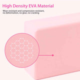 ™ Yoga Block (Set of 2) LxWxH :9"x3"x6" Supportive Latex Free EVA Foam High Density Soft Non-Slip Surface for Yoga Pilates Meditation Balance Exercise