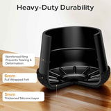 Silicone Chair Leg Floor Protectors Extra Small 24PCS - Furniture Felt Silicone Integrated Chair Foot Covers/Dark-Black/Rubber - Protect Floors from Scratches,Reduce Noise