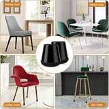 Silicone Chair Leg Floor Protectors Extra Small 24PCS - Furniture Felt Silicone Integrated Chair Foot Covers/Dark-Black/Rubber - Protect Floors from Scratches,Reduce Noise