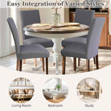 Dining Chair Covers,Kitchen Cover,Parsons Slipcover,Spandex Protectors for Room Stretch Chairs Cover Set of 4 -Gray