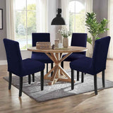 Dining Chair Covers,Kitchen Chair Cover,Parsons Chair Slipcover,Spandex Chair Protectors for Dining Room Stretch Chairs Cover Set of 4 -Navy Blue
