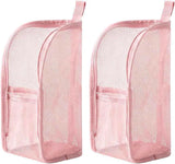 Standing Toiletry Bag, 2026 New EVA Mesh Large Capacity Cosmetic Waterproof Bag, Upgrade Portable Lightweight Travel Toiletry Bag Water Resistant Toiletries Storage Bag (Pink X2)